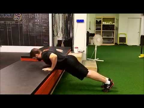 Incline Plyometric Push up