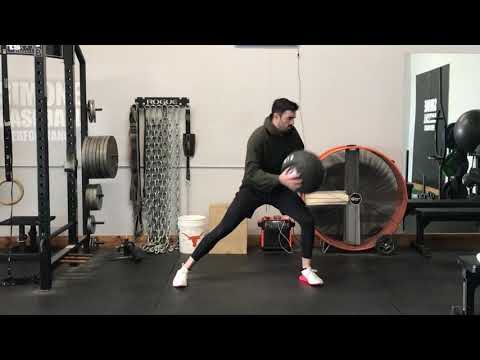 Medicine Ball Figure-8 Overhead Recoiled Rollover Slams