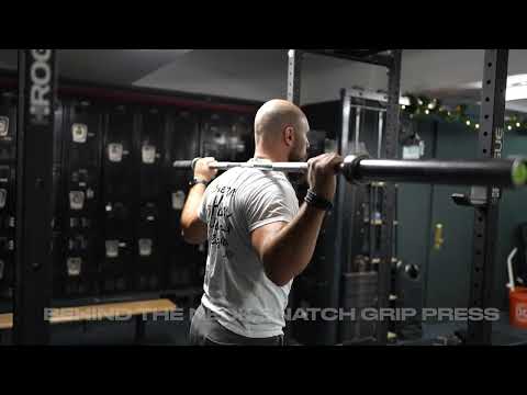 Behind the neck Snatch Grip Press