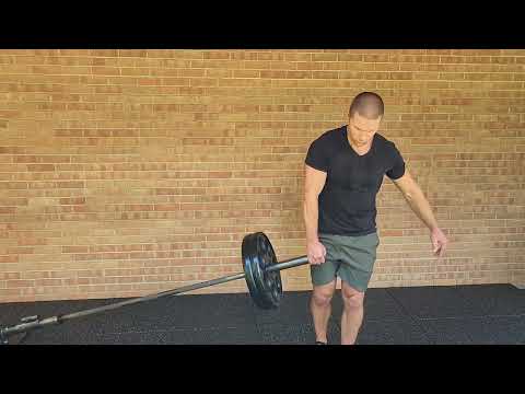 Modified Landmine SL RDL: Breaking Muscle Lower Body Landmine Workout