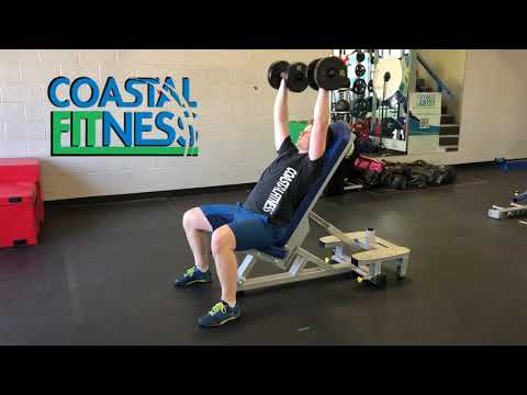 High Incline Dumbbell Press